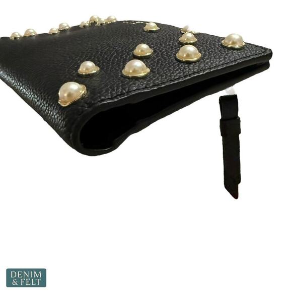 Kate Spade Serrano Place Pearl Stacy Black Long Wallet Gold Hardware - Picture 9 of 14